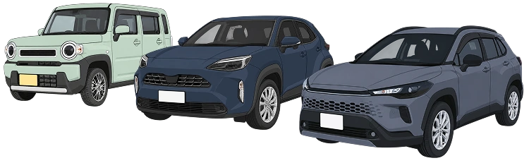 支給される4WD車の例
