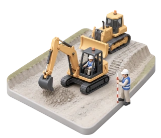 道路改良工事のイメージ