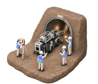 トンネル工事のイメージ