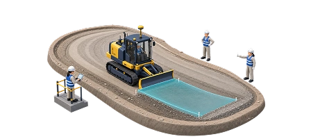 ICT建設機械による施工のイメージ